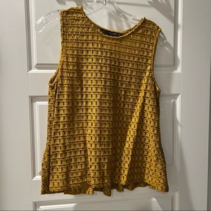 Yellow Zara blouse
